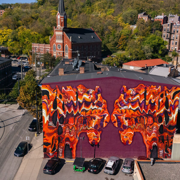 Mural By HOXXOH | BLINK | A Festival of Light & Art | Cincinnati